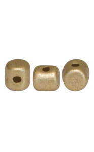 Minos par Puca® beads Light gold mat 00030-01710